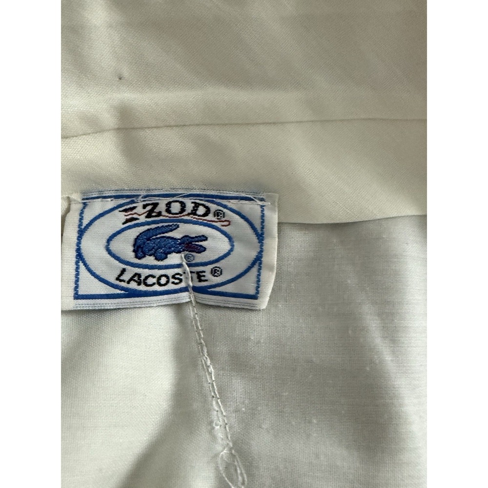 Vintage 80s Mens 33 x 27 Izod Lacoste Khaki Pants Chino Blue Alligator Logo READ